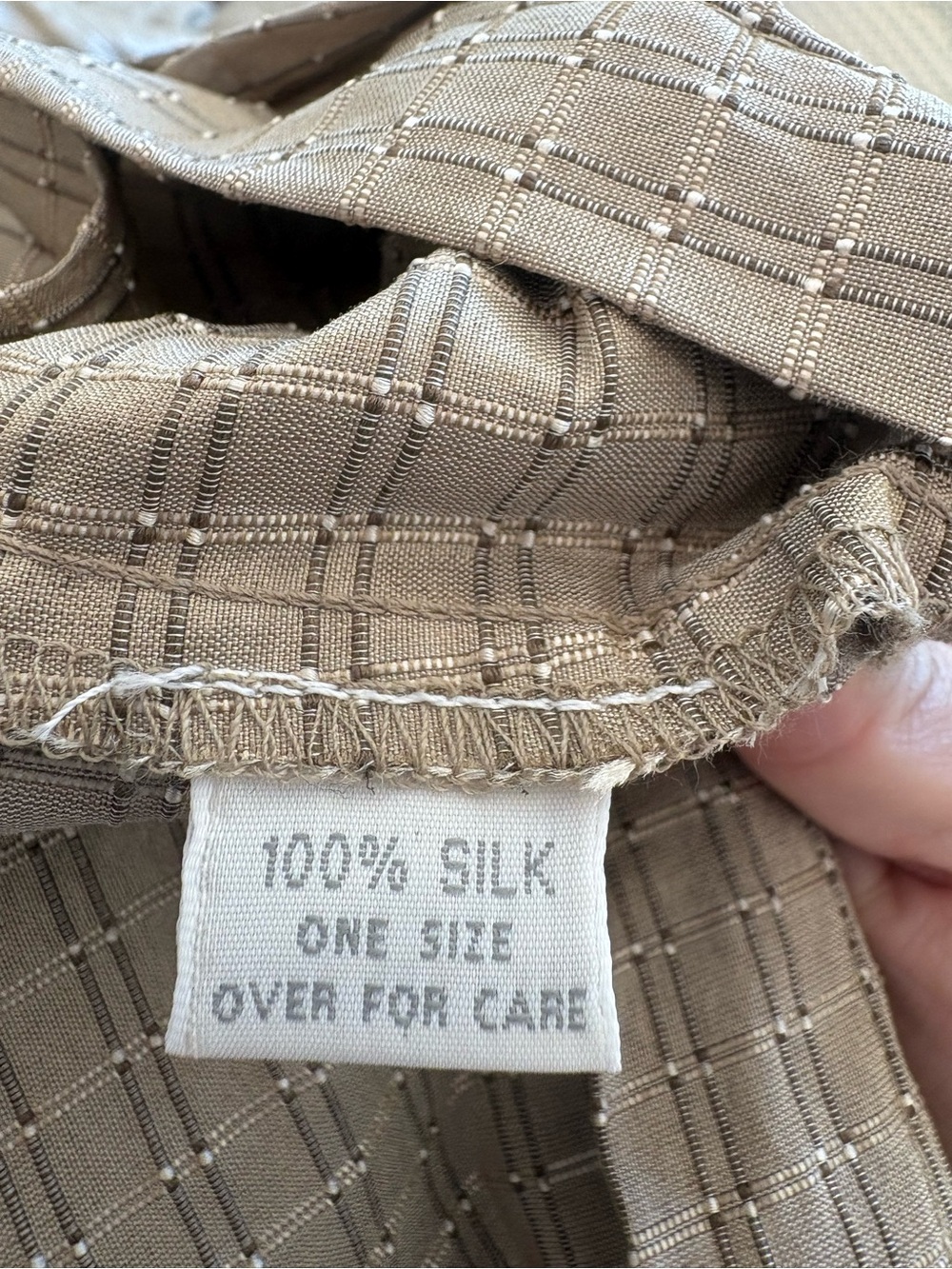 Women’s Layered Hooded Blazer Jacket in Taupe Plaid - Picture 6 of 6